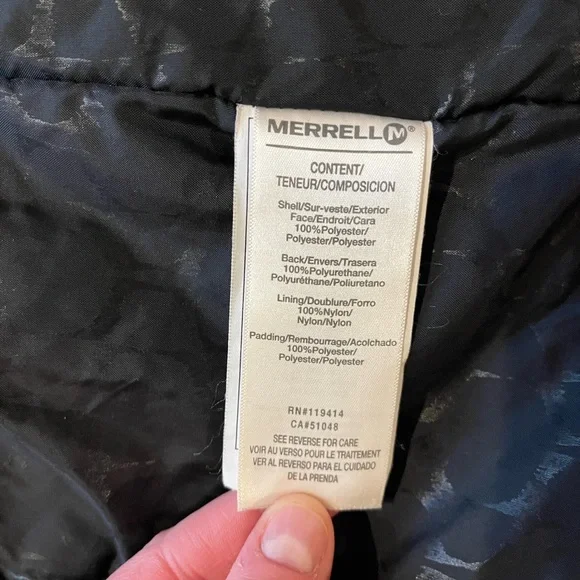 Merrell Long Gray Jacket Winter Coat Select Dry + Warm Mid Length - Picture 8 of 8